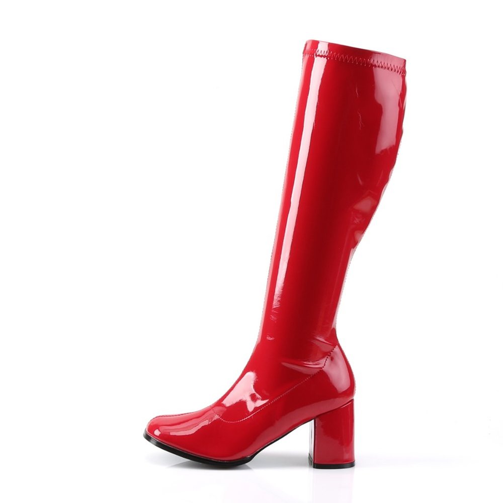 70s Heel Knee High Boots